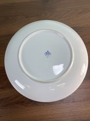 Makisa Elite Cali BOU Narumi 12” Platter 5493-T Made In Japan Blue Green VTG - Thumbnail 7