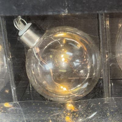 2 Inch Bubble Ball Fairy 10 Lights Battery Operated String Lights Decor Garden - Thumbnail 3