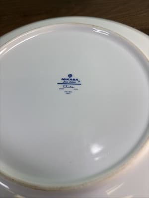 Makisa Elite Cali BOU Narumi 12” Platter 5493-T Made In Japan Blue Green VTG - Thumbnail 8