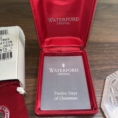 Waterford Crystal 1992 9 Ladies Dancing 12 Days of Christmas Tree Ornament - Thumbnail 3