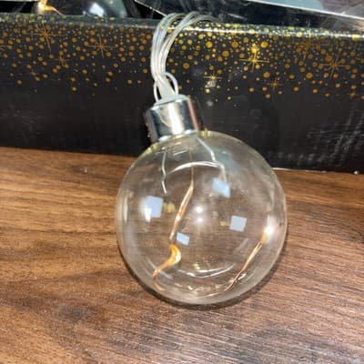 2 Inch Bubble Ball Fairy 10 Lights Battery Operated String Lights Decor Garden - Thumbnail 5