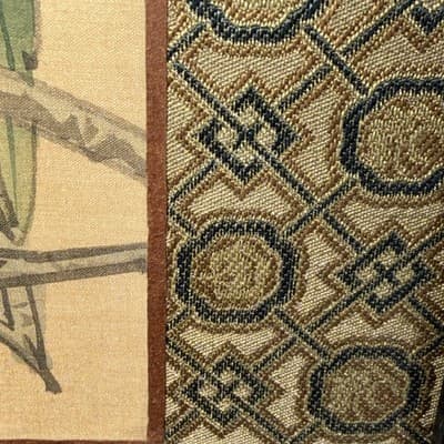 VTG Chinoiserie Silk Panel Embroidered Bird Floral Branch 11.5”X14” Framed - Thumbnail 8