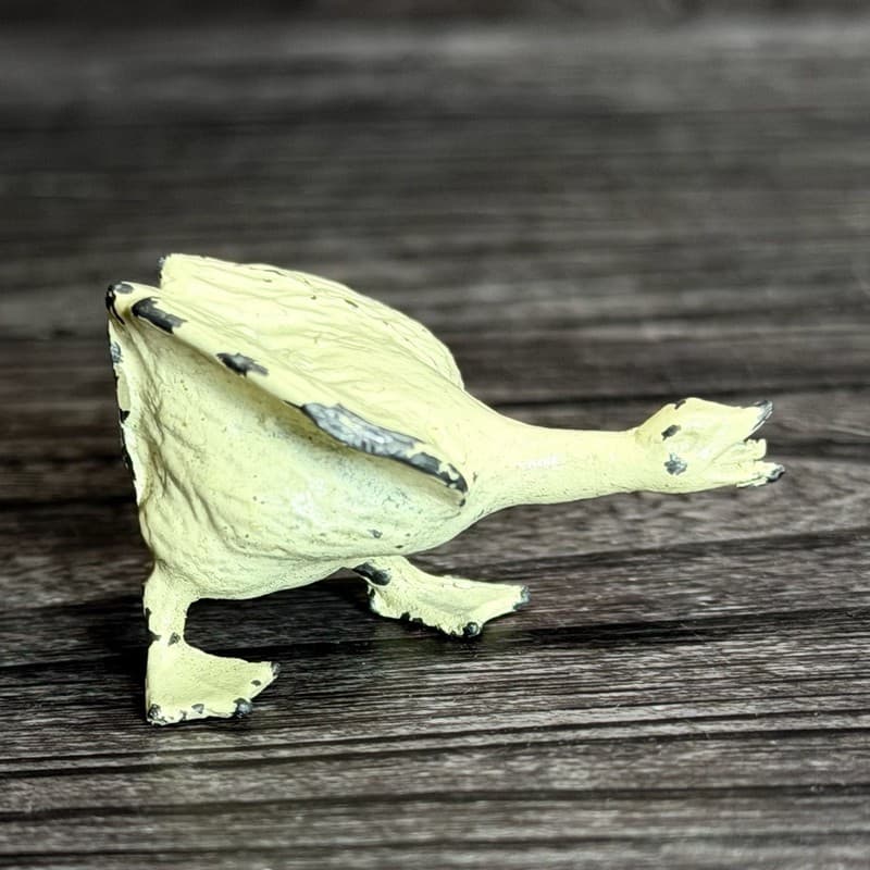 Vintage Barclay Cast Lead Miniature Hissing Goose Figurine - Thumbnail 4