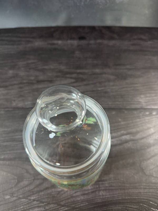 Vintage Luminarc France Christmas Holiday Tree Glass Apothecary Candy Jar - Thumbnail 2