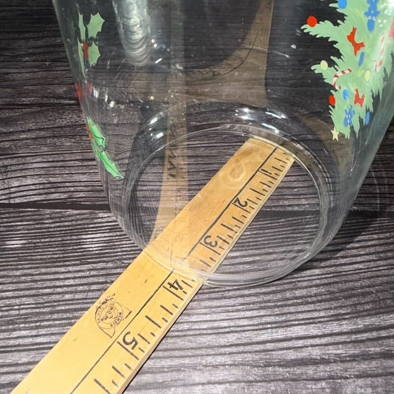 Vintage Luminarc France Christmas Holiday Tree Glass Apothecary Candy Jar - Thumbnail 15