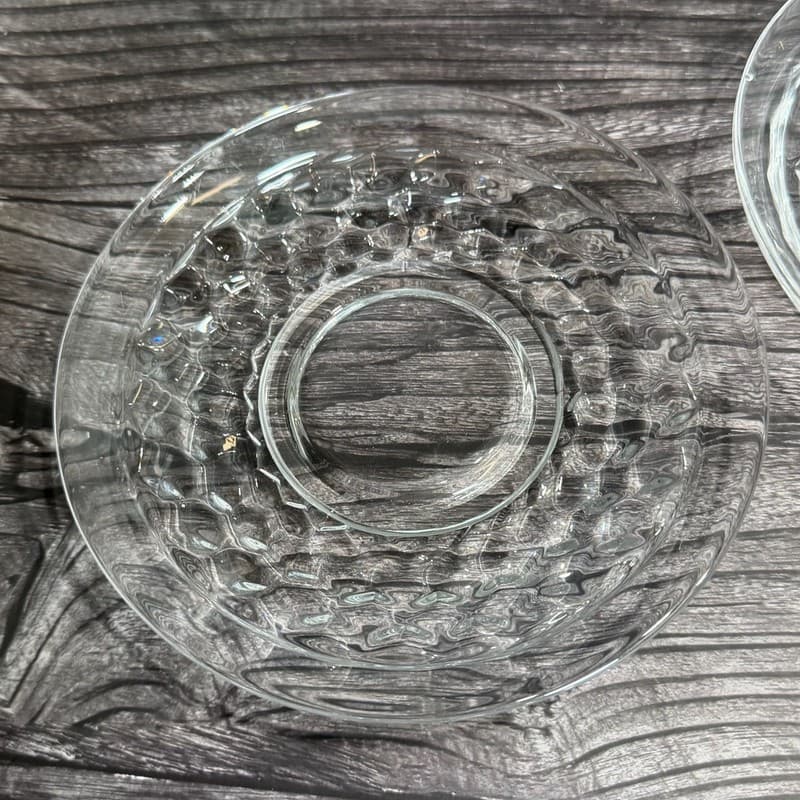 Vintage Fostoria American Clear Crystal Tea Cups and Saucers Set of 4 - Thumbnail 7