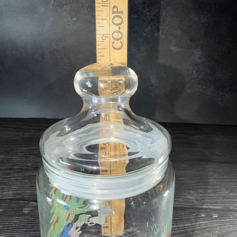 Vintage Luminarc France Christmas Holiday Tree Glass Apothecary Candy Jar - Thumbnail 14