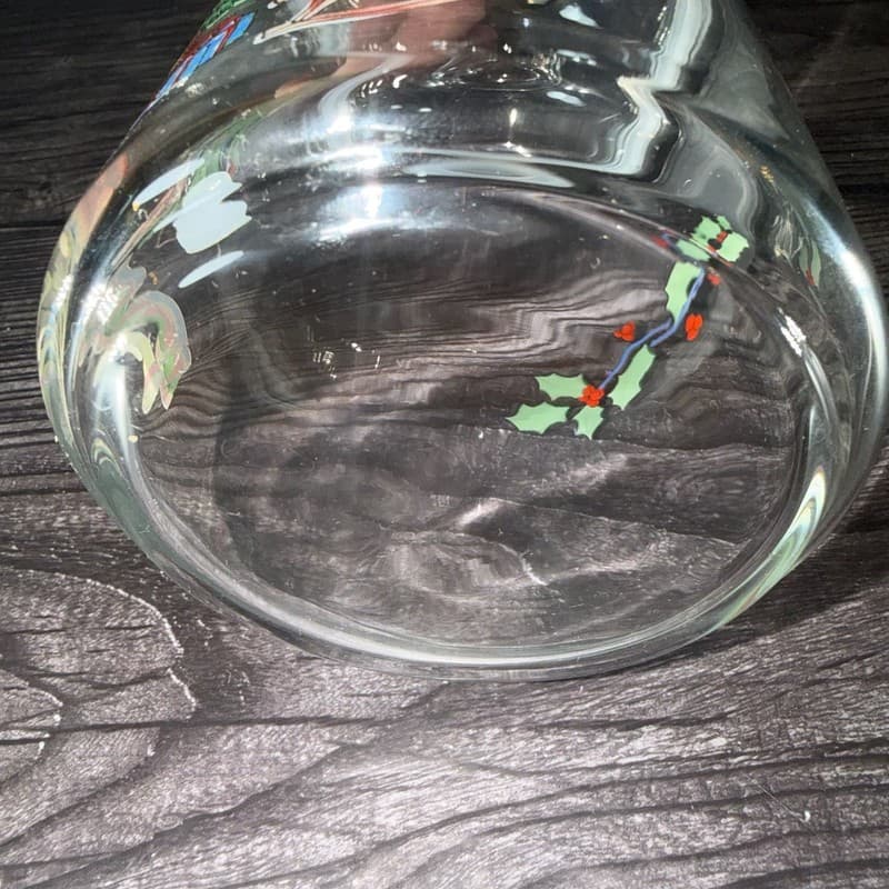 Vintage Luminarc France Christmas Holiday Tree Glass Apothecary Candy Jar - Thumbnail 9