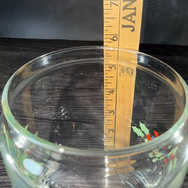 Vintage Luminarc France Christmas Holiday Tree Glass Apothecary Candy Jar - Thumbnail 16