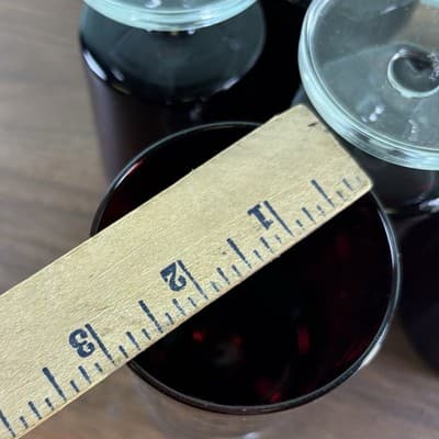 ARCOROC Ruby Red Glass, 5 1/4” Set (8) Arcoroc, France Stemmed Wine Water Gobl - Thumbnail 9