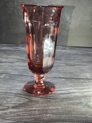 Imperial Glass OLD WILLIAMSBURG Pink 7.25”Ice Tea Glass Water Goblet Replaceme - Thumbnail 5