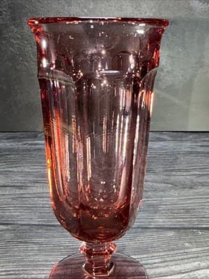 Imperial Glass OLD WILLIAMSBURG Pink 7.25”Ice Tea Glass Water Goblet Replaceme - Thumbnail 4