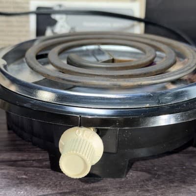 Hamilton Beach Fifth Burner Single Hot Plate Electric Burner Black Compact Works - Thumbnail 2