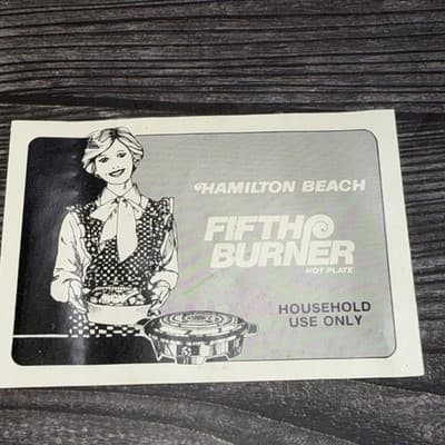 Hamilton Beach Fifth Burner Single Hot Plate Electric Burner Black Compact Works - Thumbnail 5