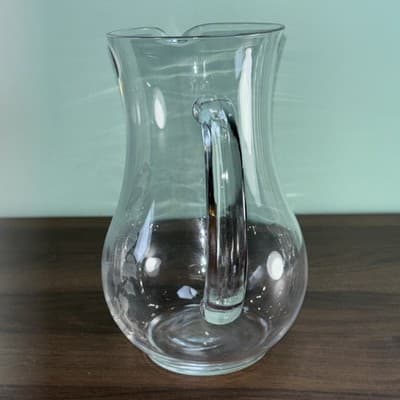 Vintage Avon Crystal Hummingbird Pitcher 8" 24% Lead Crystal Serving Water Tea - Thumbnail 6