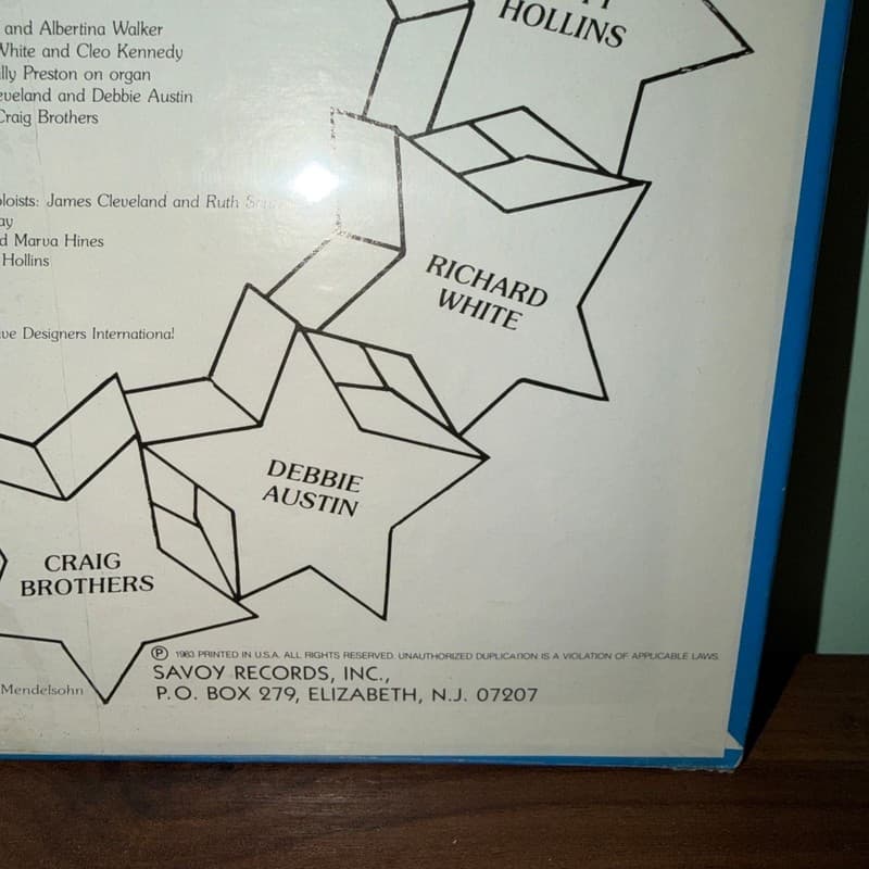 James Cleveland Sings with The World's Greatest Gospel Stars Vol. II Vinyl LP - Thumbnail 11