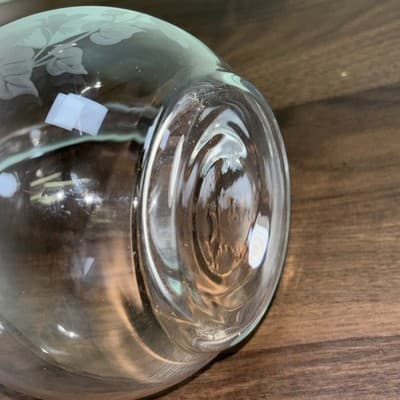 Vintage Avon Crystal Hummingbird Pitcher 8" 24% Lead Crystal Serving Water Tea - Thumbnail 11