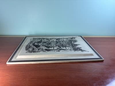 VTG JK THOMPSON JR. Patriotic ETCHED Wall Plaque 1975 BICENTENNIAL UNITED STATES - Thumbnail 10