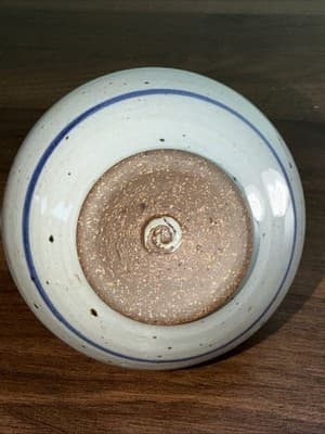 Stoneware “Spices” Jars Large Round Redware Salt Glazed Containers With Cork - Thumbnail 9