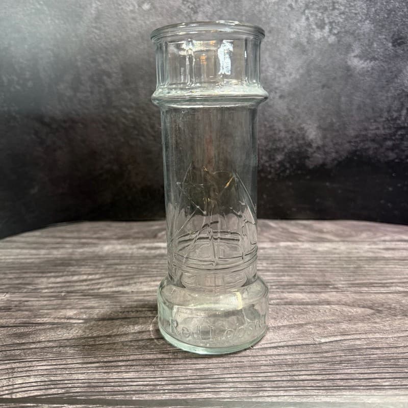 Vintage Red Lobster Lighthouse Embossed Drinking Glass with Sailing Ship Logo - Thumbnail 3