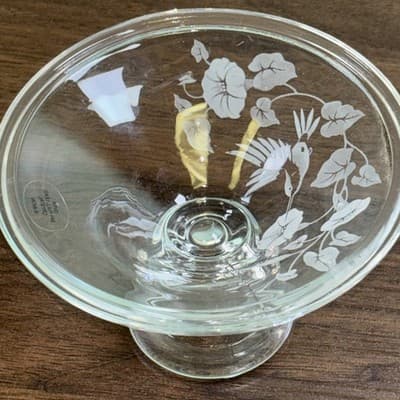 Pair Of Vintage 1980s Avon Hummingbird 24% lead crystal Candle Holder Set Of 2 - Thumbnail 9