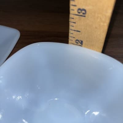1 Set Vintage Fire King Azurite Blue Charm Cup & Saucer Replacement Pale Milk - Thumbnail 12