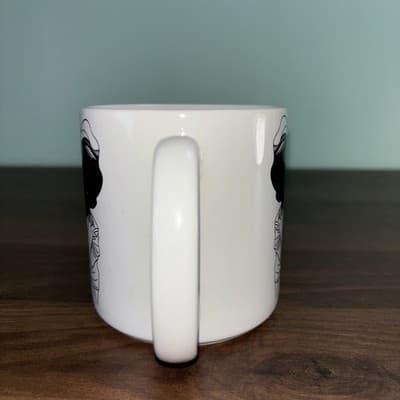 Mark Twain Caricature Coffee Mug White, Black, 1992 Largely Literary Designs Inc - Thumbnail 6