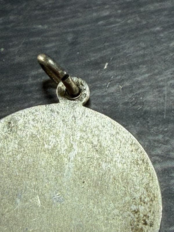 Vintage Wells Sterling Silver Majorette Drum Major Baton Twirler Round Charm - Thumbnail 6
