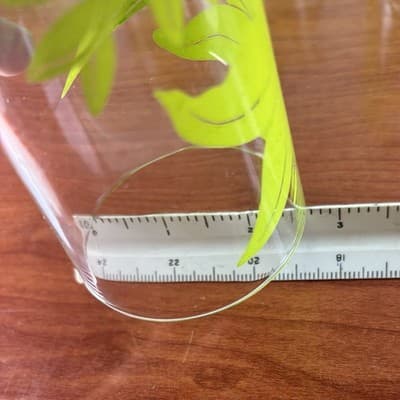 Set of 6 Vintage MCM Lilly Flower Green Juice Cups Drinking Glasses 8 Oz 4 1/2" - Thumbnail 9