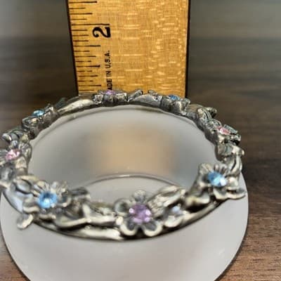 Partylite Hydrangea Votive Holder GUC! shows minor wear Candle Or Trinket Dish - Thumbnail 10