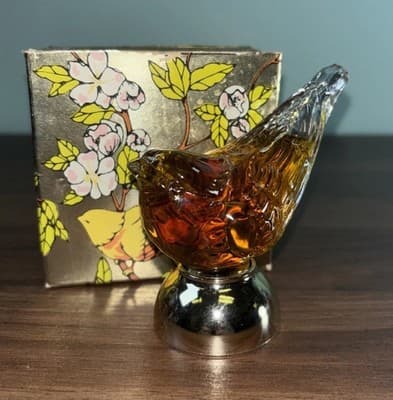 VINTAGE AVON SONG BIRD TOPAZ COLOGNE IN BOX FULL 1.5 OZ BOTTLE