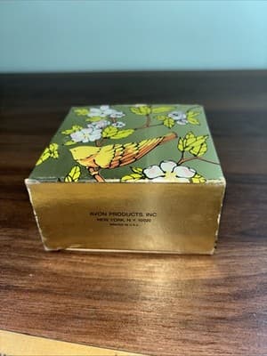 VINTAGE AVON SONG BIRD TOPAZ COLOGNE IN BOX FULL 1.5 OZ BOTTLE - Thumbnail 12