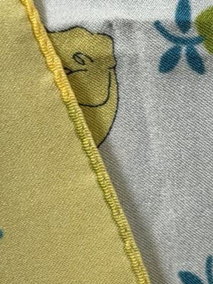 Vintage Scarf Head-wrap Made In Italy 21 X 23” Square Zoo Scene Families Lion - Thumbnail 12