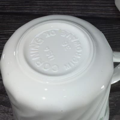 Corning Ware Corelle Coffee Mug Tea Cup Callaway Swirl Ivy Tea Set Of 4 - Thumbnail 19