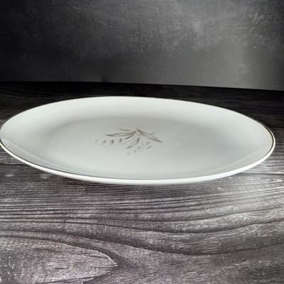 VTG 1961 Kayson Japan Fine China Golden Rhapsody 12” X 9" Oval Serving Platter - Thumbnail 7