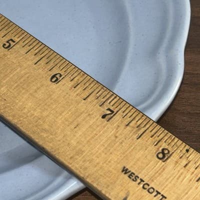 Pfaltzgraff Bouquet Gazebo Single Blue White Scalloped Floral Salad Plates 7.5" - Thumbnail 7