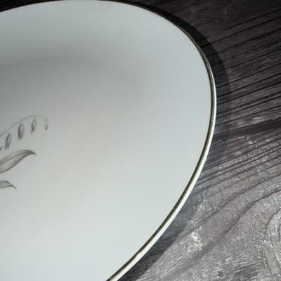 VTG 1961 Kayson Japan Fine China Golden Rhapsody 12” X 9" Oval Serving Platter - Thumbnail 3