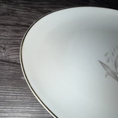 VTG 1961 Kayson Japan Fine China Golden Rhapsody 12” X 9" Oval Serving Platter - Thumbnail 4