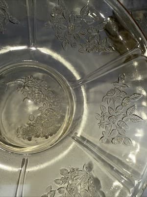 DEPRESSION GLASS FEDERAL Yellow/Amber Sharon Cabbage Rose Severing Bowl Set Of 2 - Thumbnail 14