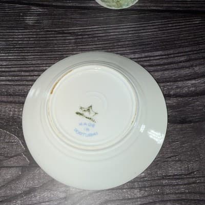Artibus Portugal Porcelain Tea Cup & Saucer Pheasants Gold Rim Birds Hunting Dog - Thumbnail 4