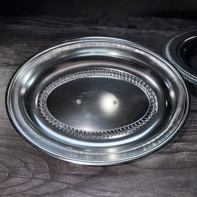 Vintage Art Deco Kensington Aluminum Ware Serving Tray Divided In Two Sections - Thumbnail 9