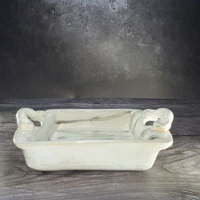 Vtg Studio Art Pottery Jewelry Tray Bathroom Vanity Organizer Tea Tray Square - Thumbnail 4