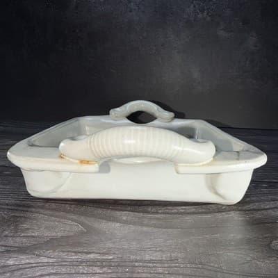 Vtg Studio Art Pottery Jewelry Tray Bathroom Vanity Organizer Tea Tray Square - Thumbnail 5