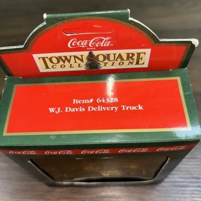 Coca Cola Delivery Truck Town Square Collection 1994 WJ Davis Item 64328 Coke - Thumbnail 2