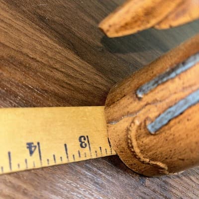 VTG Angel Sculpture Minimalist Wood Tone Mid Century Modern Farmhouse Christmas - Thumbnail 11
