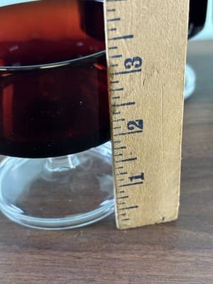 Set 4 VTG France Luminarc Arcoroc Ruby Red Glass Sherbet Stem Goblet 8oz Glasses - Thumbnail 8