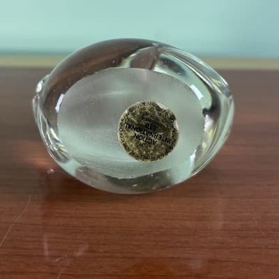 Vintage Light Glass Swan Goose Figurine Paperweight Geese Set Of Two Hand Blown - Thumbnail 11