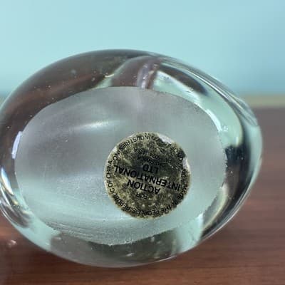 Vintage Light Glass Swan Goose Figurine Paperweight Geese Set Of Two Hand Blown - Thumbnail 10