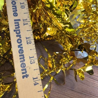 Vintage CHRISTMAS Holiday 8" Foil Pull Up decoration Japan & ROC Taiwan Stars - Thumbnail 5