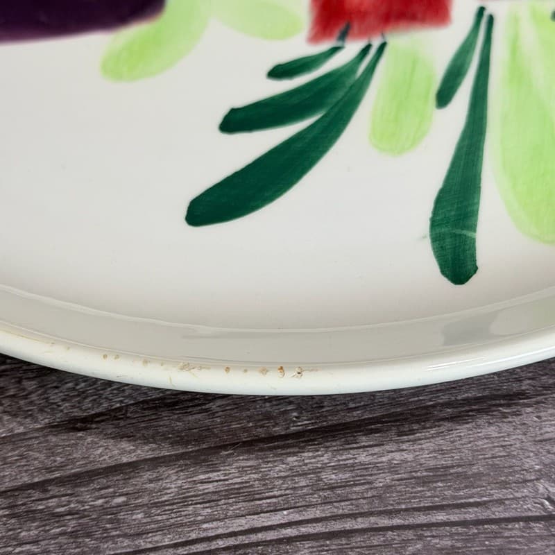 Mancioli Italy Hand Painted Vegetable Dinner Plate - Thumbnail 11